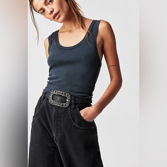 Free People Soledad Belt Black - Picture 2 of 3